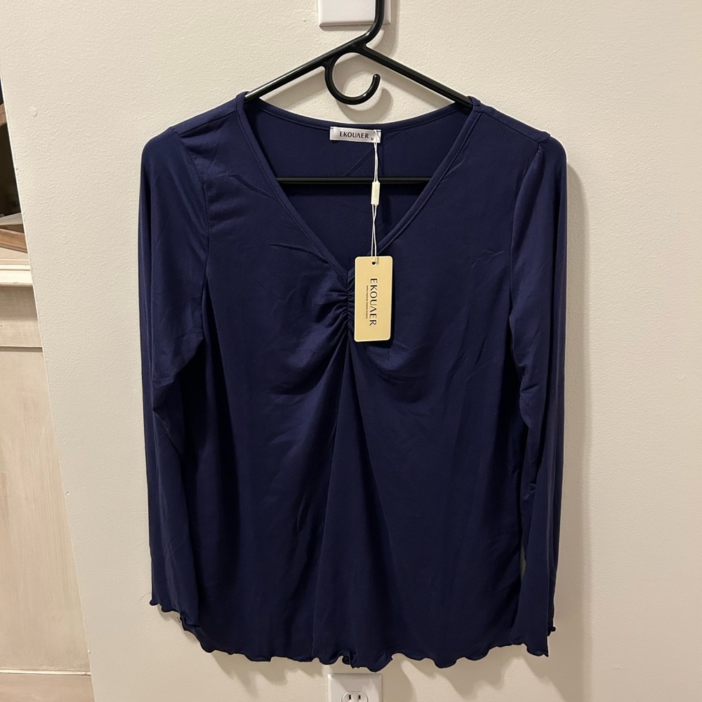 Navy Blue Women's Pajama Set